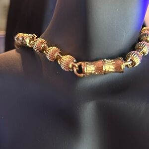 Gold Bamboo Necklace